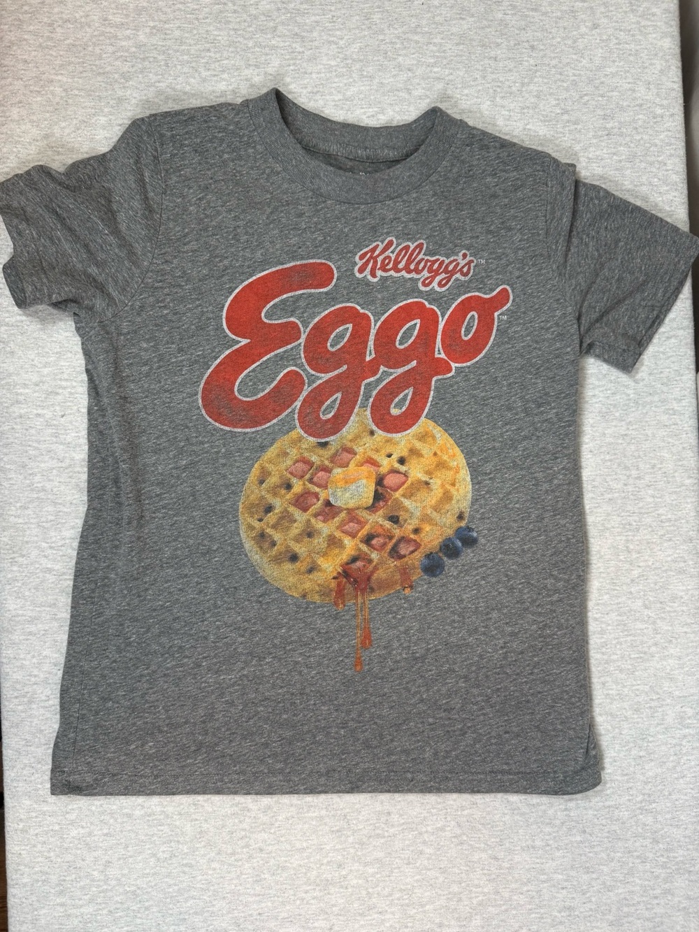 Abercrombie Kids Kellogg’s Eggo Graphic Tee Heather Gray - Size 13/14